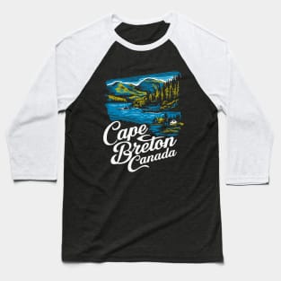 Cape Breton Canada Island Baseball T-Shirt